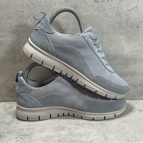 NEW Hotter Gravity II Trainers Shoes Cushioned Leather Blue Womens‎ UK 4.5 US - Picture 6 of 8